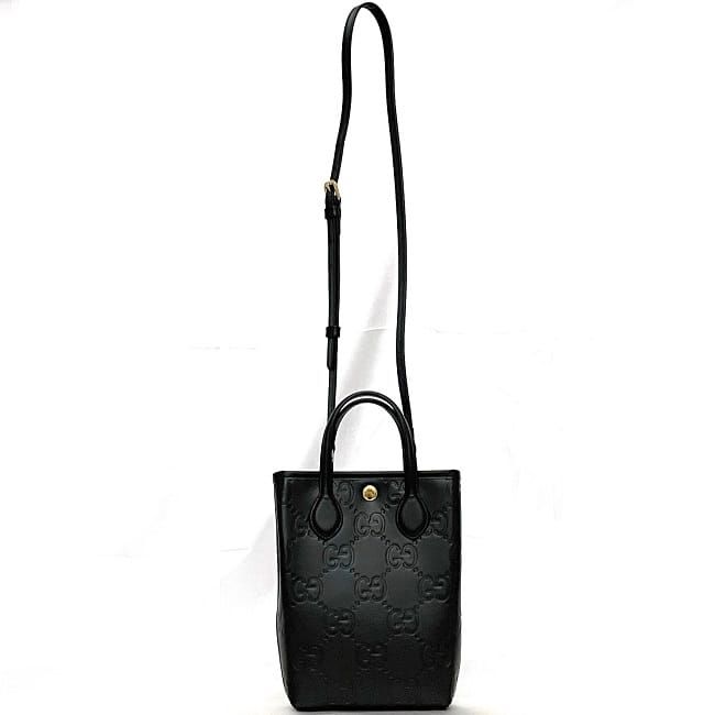 Gucci 2 way Bag Super Mini Black Now Line — view 5