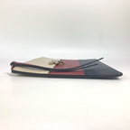 Gucci Clutch Bag Bee Striped Pearl Rhinestone Leather Red — view 5