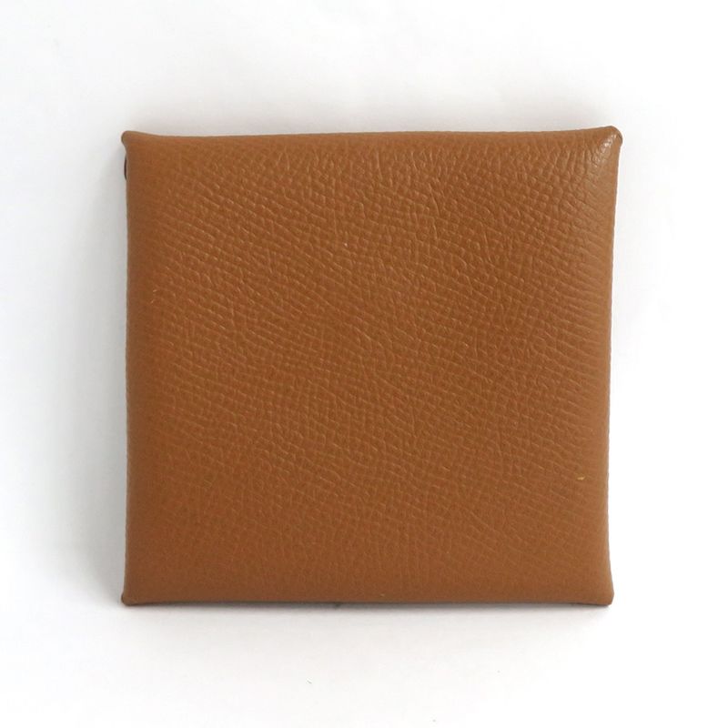 Hermes Bastia Gold Veau Epsom Coin Case 2019 Brown — view 2