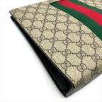 Gucci Sherry Line GG Supreme Canvas Clutch Second Beige — view 5