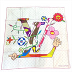 Louis Vuitton Takashi Murakami Collaboration Lvlogo Super Flat Blanc Carre 90 — view 2
