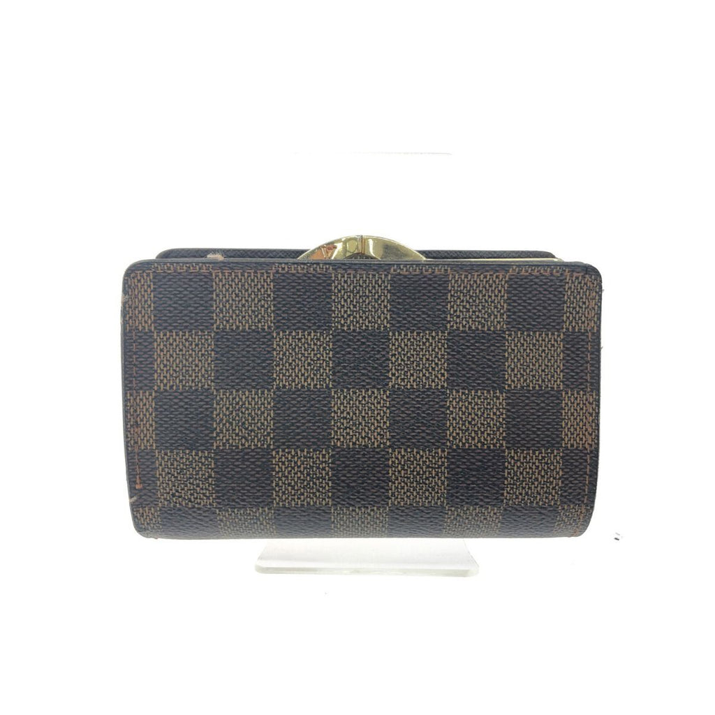 Louis Vuitton Damier Portefeuille Viennois Clasp Bifold Wallet Brown — view 2