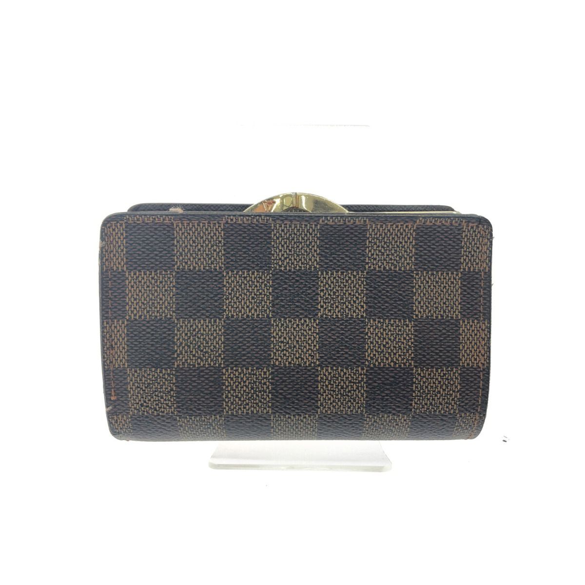 Louis Vuitton Damier Portefeuille Viennois Clasp Bifold Wallet Brown — view 2