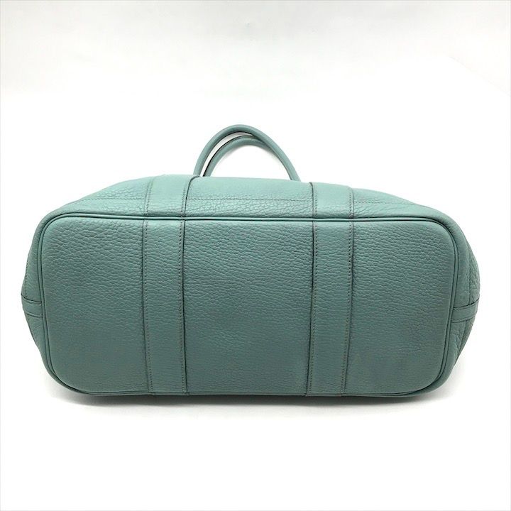Hermes Garden Party PM Negonda Tote Purse Blue — view 4