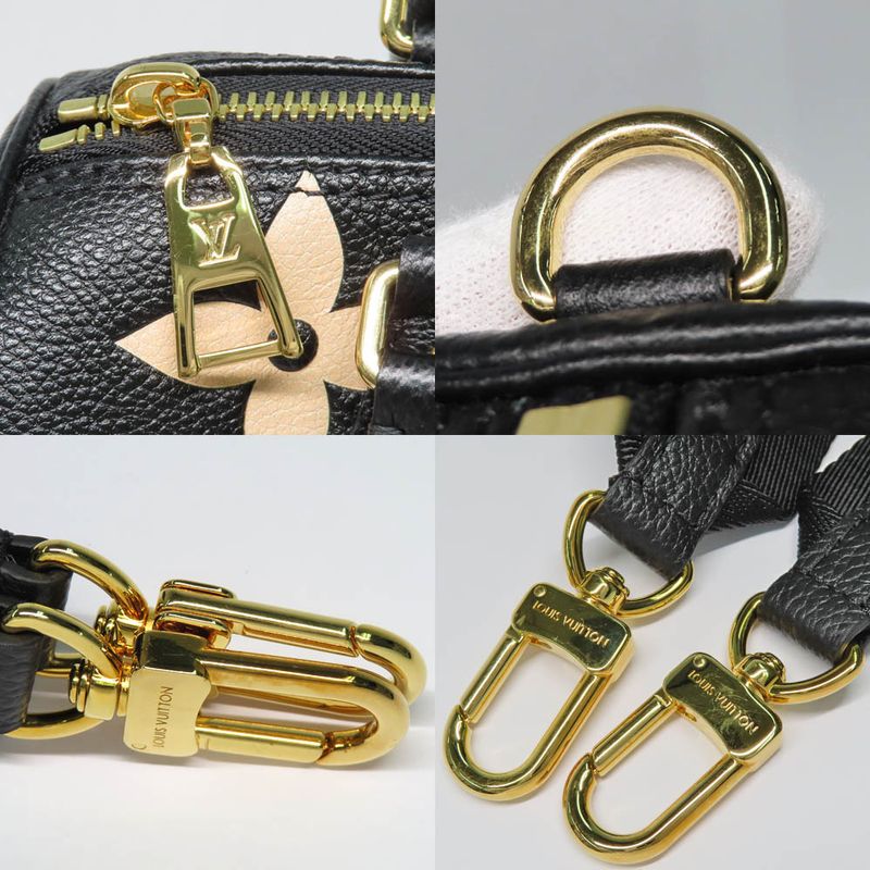 Louis Vuitton Papillon BB Monogram Empreinte 2-Way Handbag Black — view 9