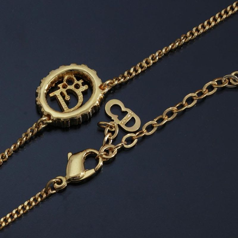 Christian Dior Necklace Zirconia GP D9504 — view 3