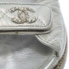Chanel Footbed Coco Mark Sandals 0 Silver Grayish 36 — view 9
