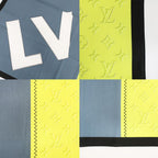 Louis Vuitton Handkerchief Monogram Logo Yellow Blue — view 8