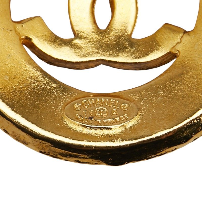 Chanel Vintage Coco Mark Chain Belt Gold Plated — view 5