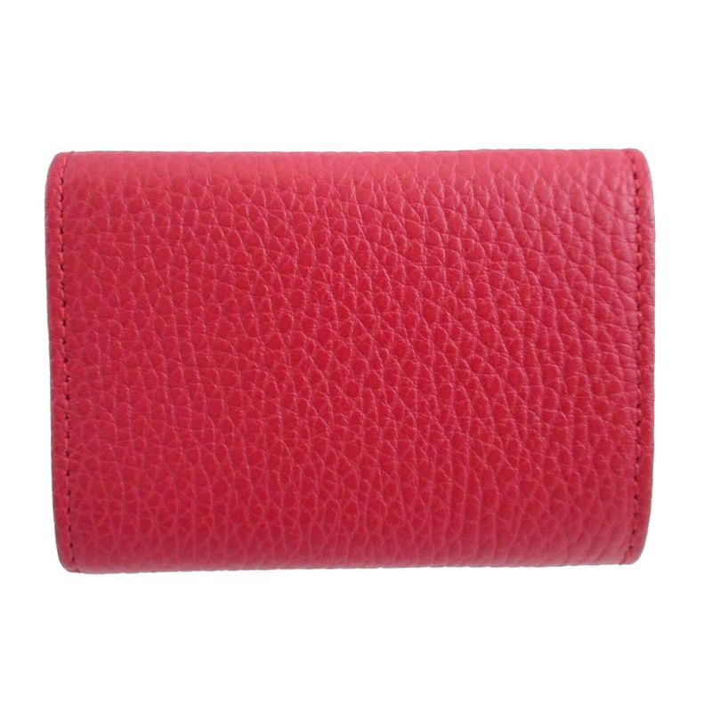 Gucci GG Marmont Compact Wallet Leather Red Bifold 0981 — view 3