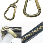 Louis Vuitton Coin Case Pochette Cles Monogram Denim Gray Black — view 7