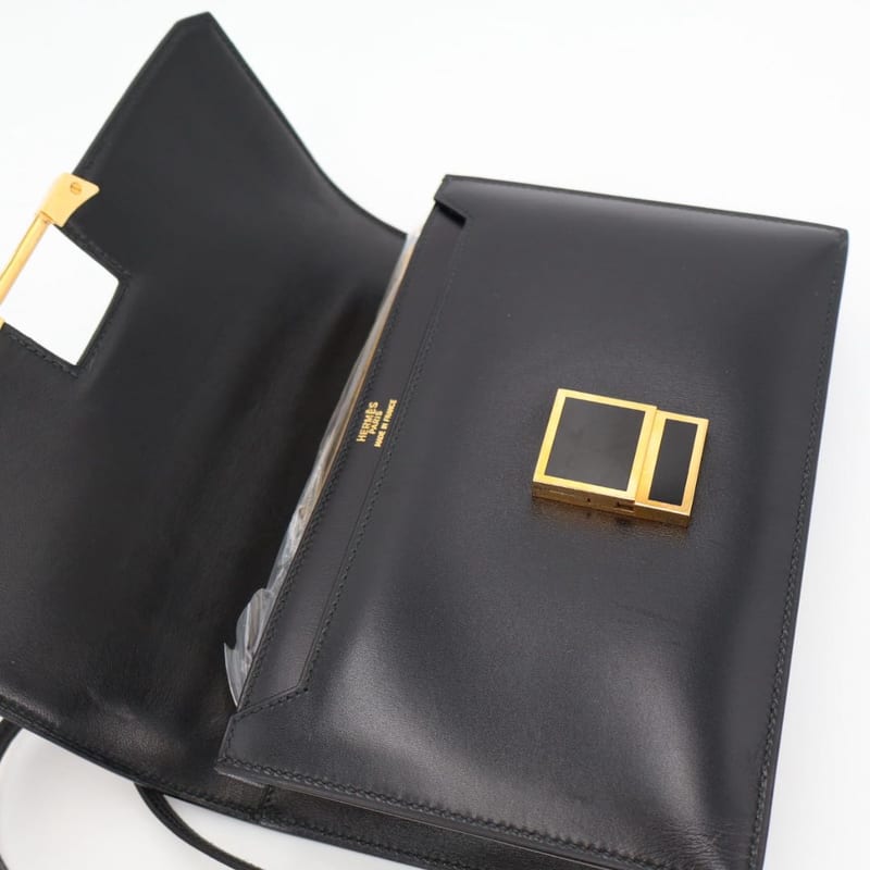 Hermes Vintage Leather Shoulder Bag — view 8
