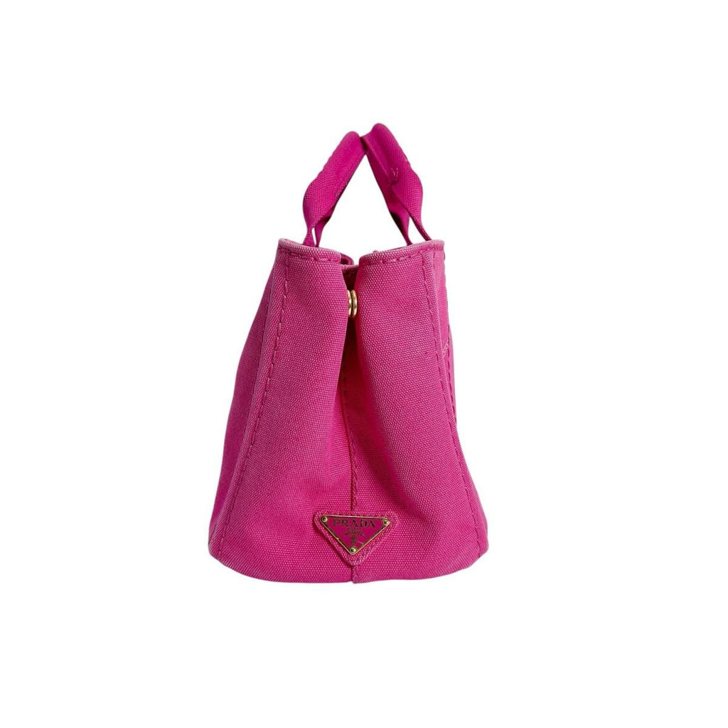Prada 1 Bg439 Canapa Handbag Mini Tote Bag Pink — view 4