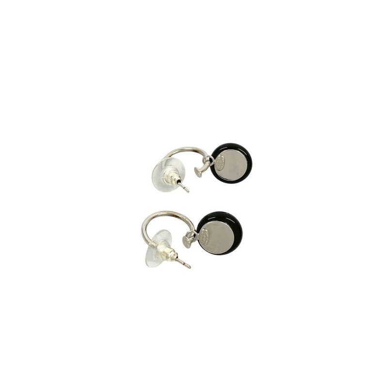 Chanel Coco Mark Motif Plastic Plated Earrings Accessories Small 99P — view 6