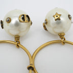 Dior Hoop Earrings Faux Pearl Accessories — view 6