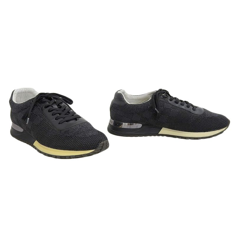 Louis Vuitton 2015 Item Runaway Line Jacquard Damier Leather Sneakers Shoes 5.5 — view 2