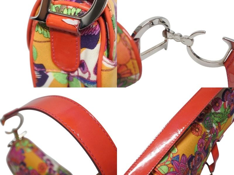 Dior Saddle Bag Flower All Over Print Galliano — view 6