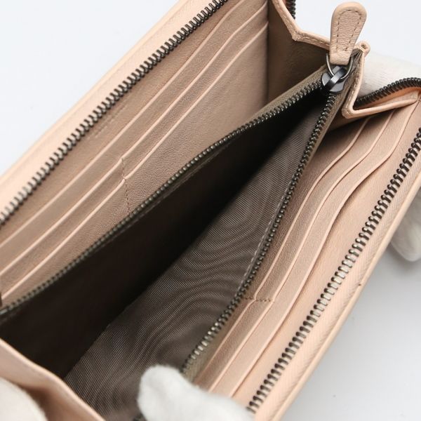 Bottega Veneta V001 N Intrecciato Round Zipper Mesh Eleven Long Wallet — view 6