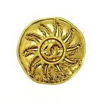 Chanel GP 94 a Coco Mark Sun Brooch Gold — view 3