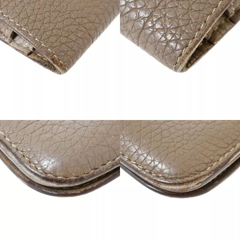 Hermes Dogon GM Togo Bicolor Beige Silver Hardware Stamped M Long — view 7