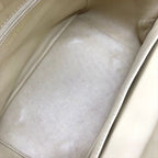 Chanel CC Logo Quilted Chain Tote Hand Ivory — view 8