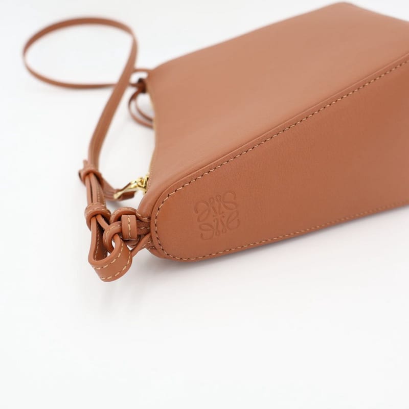 Loewe Hammock Hobo Bag Mini 2 way Leather Tan Brown — view 8