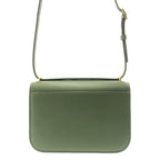 Loewe Goya Anagram Logo Leather Small Shoulder Bag Green — view 4