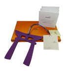 Hermes Charm Petite Ash Torii Vaux Epson Togo Purple Dark — view 9