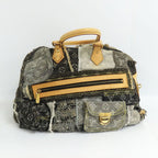 Louis Vuitton Bowery Monogram Denim Shoulder Tote Bag Gray — view 4