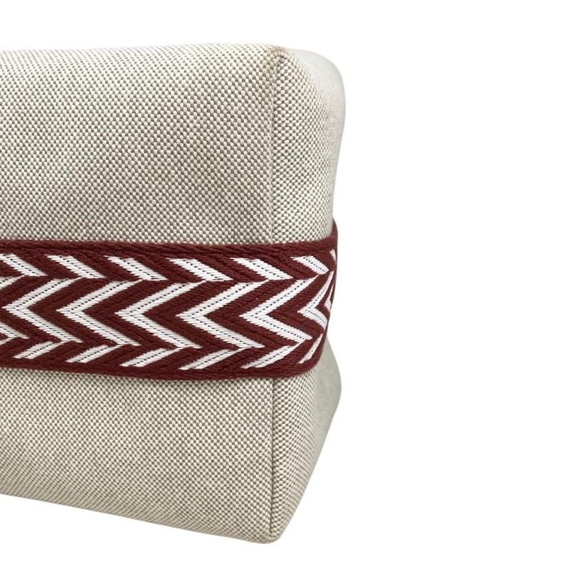 Hermes Bath Pouch Bride-a Black GM Toile Canvas H Logo Zigzag Rouge Ash Red — view 7