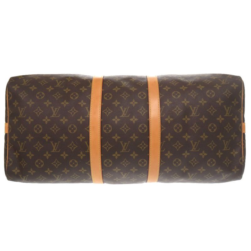 Louis Vuitton Keepall Bandouliere 55 Monogram Boston Bag 0400 — view 3