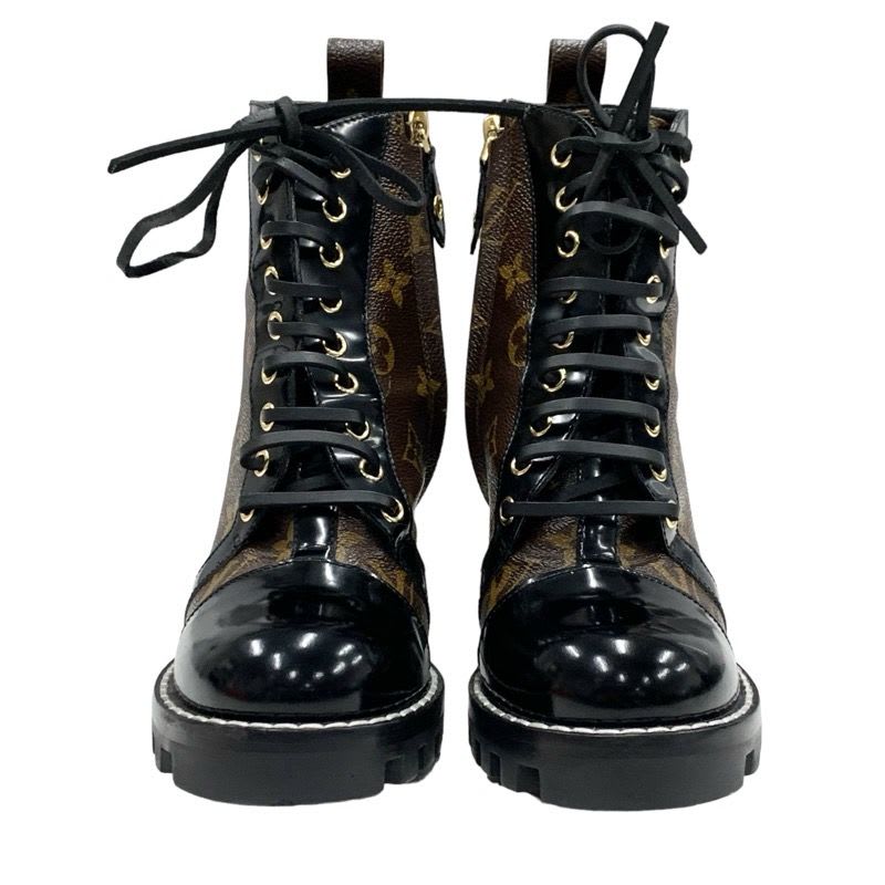 Louis Vuitton Star Trail Line Monogram Boots Short Shoes Leather Brown — view 2