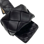 Bottega Veneta Lido Sandals Shoes Leather Dark Brown Mules Intrecciato — view 9