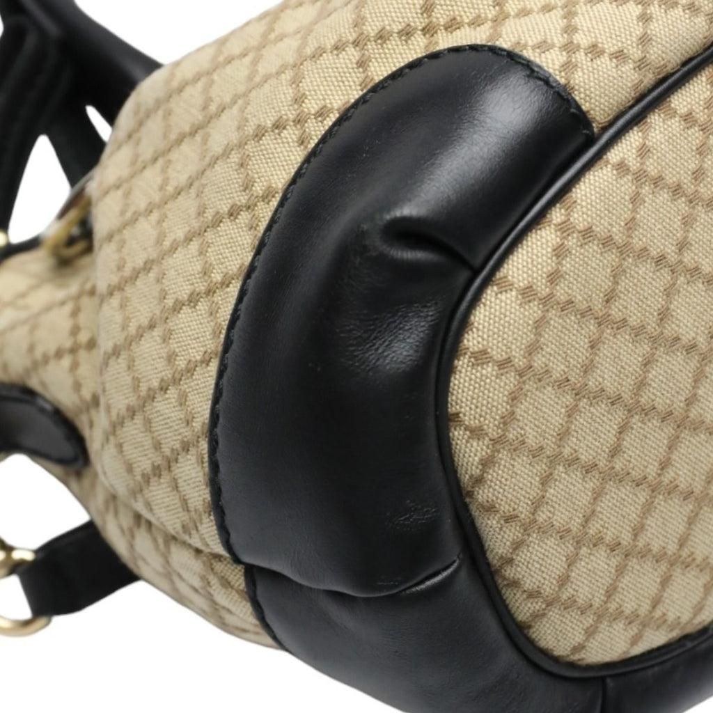 Gucci 2-way Shoulder Bag Diamante Black And Beige — view 6