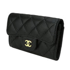 Chanel Card Case Porte-Cartes a Rabat Classic Noir Black — view 5