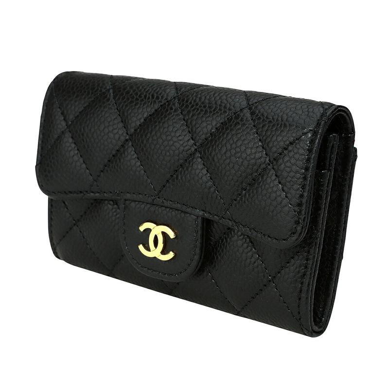 Chanel Card Case Porte-Cartes a Rabat Classic Noir Black — view 5