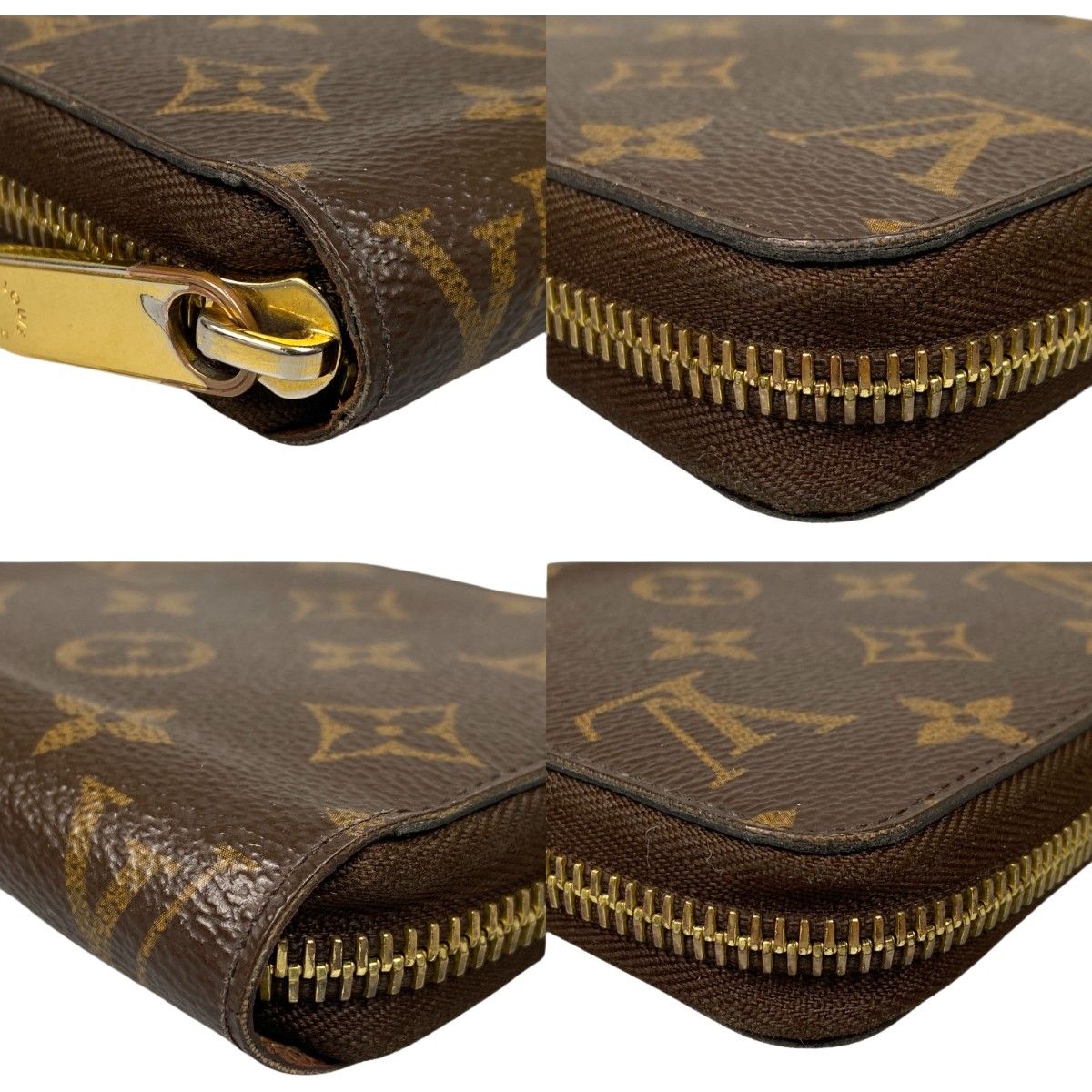 Louis Vuitton Long Wallet Monogram Zippy Brown — view 6
