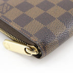 Louis Vuitton Zippy Wallet Damier Canvas Brown Ca0122 Long — view 4