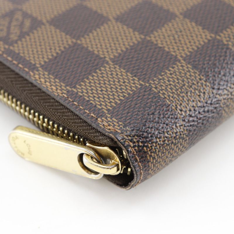 Louis Vuitton Zippy Wallet Damier Canvas Brown Ca0122 Long — view 4