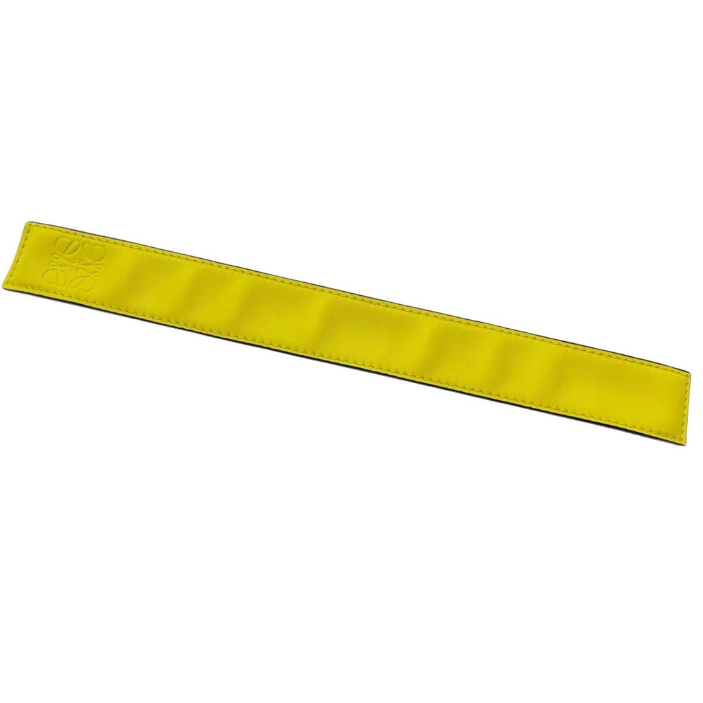 Loewe Slap Bracelet Anagram Yellow Leather Accessories — view 3