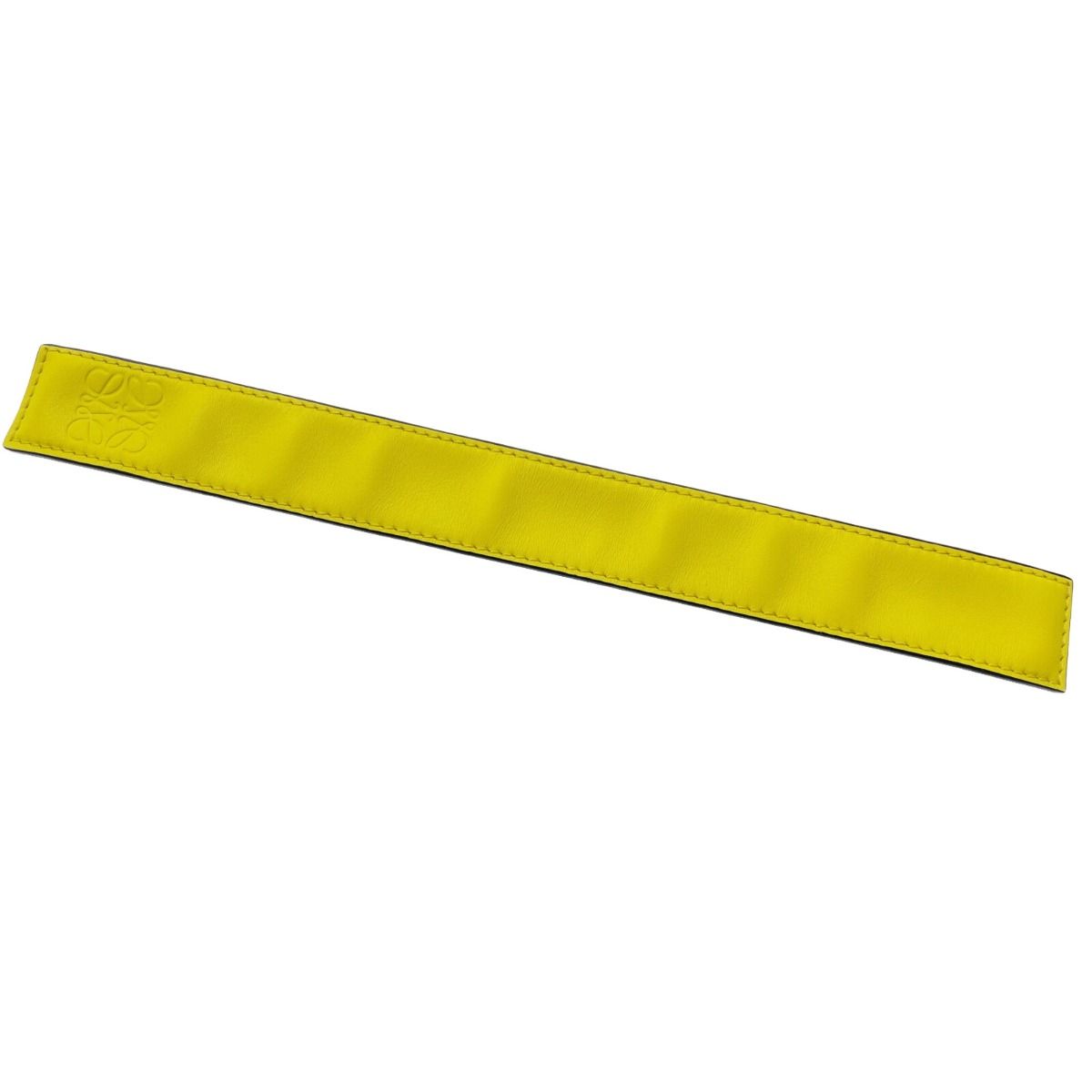 Loewe Slap Bracelet Anagram Yellow Leather Accessories — view 3