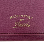 Gucci Bifold Long Wallet Purple Swing Leather — view 7