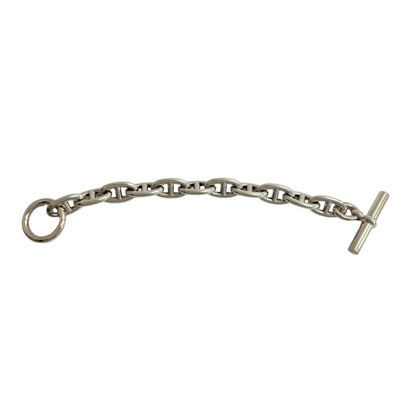 Hermes Chaine D'ancre GM 11 Pieces Silver 925 Chain Bracelet Bangle Accessory — view 6