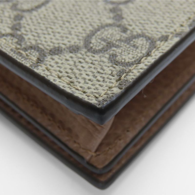 Gucci Bifold Wallet GG Marmont Supreme Canvas Leather Dusting — view 6