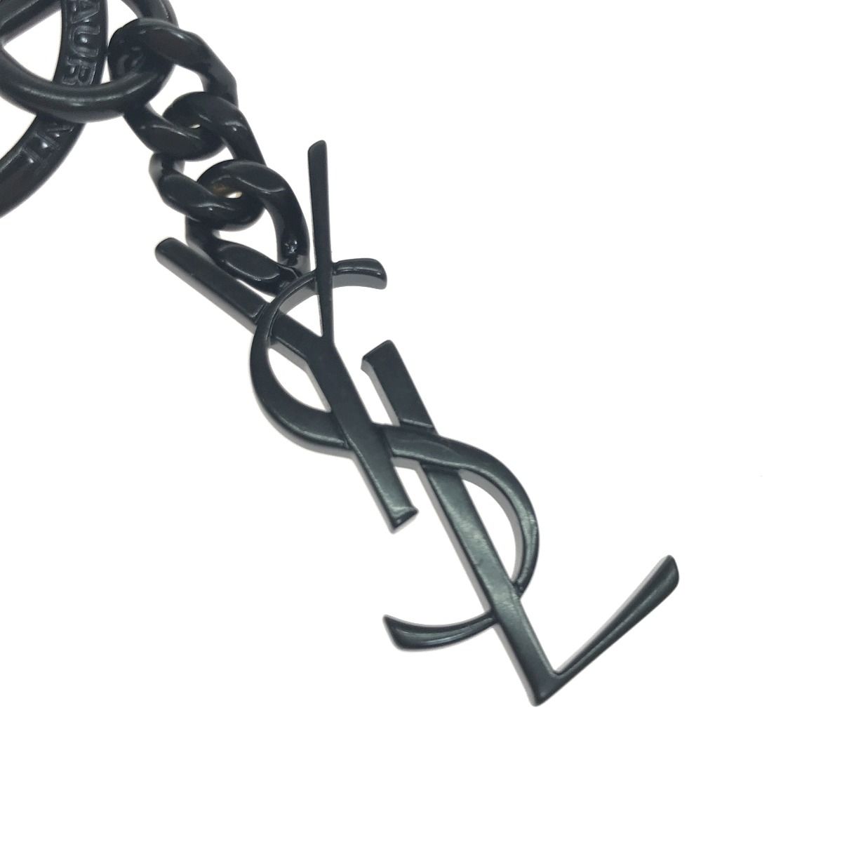 Saint Laurent Key Holder Ring Logo Plate Type — view 6