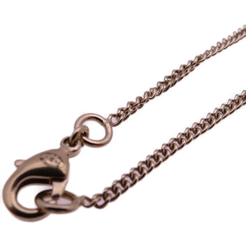 Chanel Coco Mark Faux Pearl B15 V Necklace Rhinestone Metal Gold 1483 — view 7
