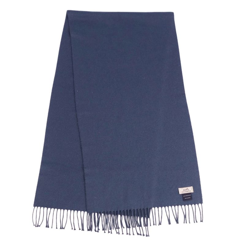 Hermes Scarf Shawl 100% Cashmere Fringe — view 2