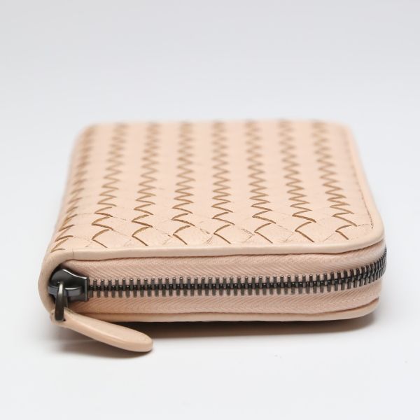 Bottega Veneta V001 N Intrecciato Round Zipper Mesh Eleven Long Wallet — view 3