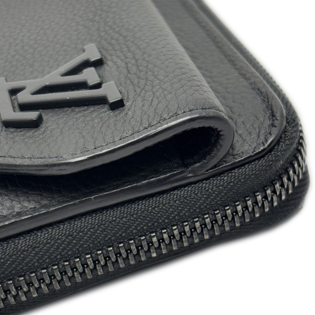 Louis Vuitton Wallet Aerogram Zippy Leather Black — view 6