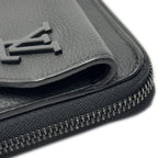 Louis Vuitton Wallet Aerogram Zippy Leather Black — view 6